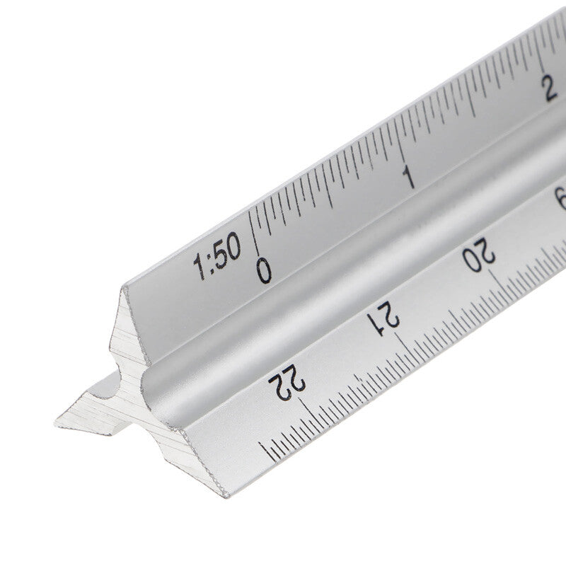 ya 14 30cm Alu um Metal for Triangle Scale Archit Engineer hnical Ruler 12 