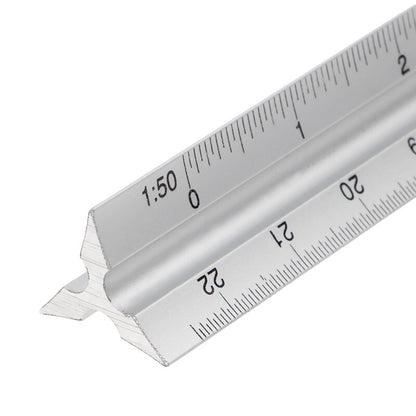ya 14 30cm Alu um Metal for Triangle Scale Archit Engineer hnical Ruler 12 