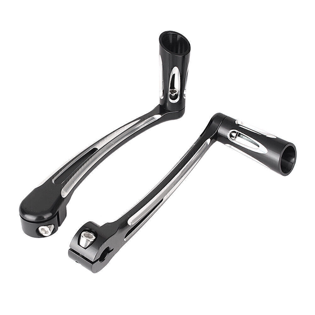 ya 5 8.7 2x Brake Pedal Lever Gear Shift Lever for Harley-Davidson FL Softail 2000-16