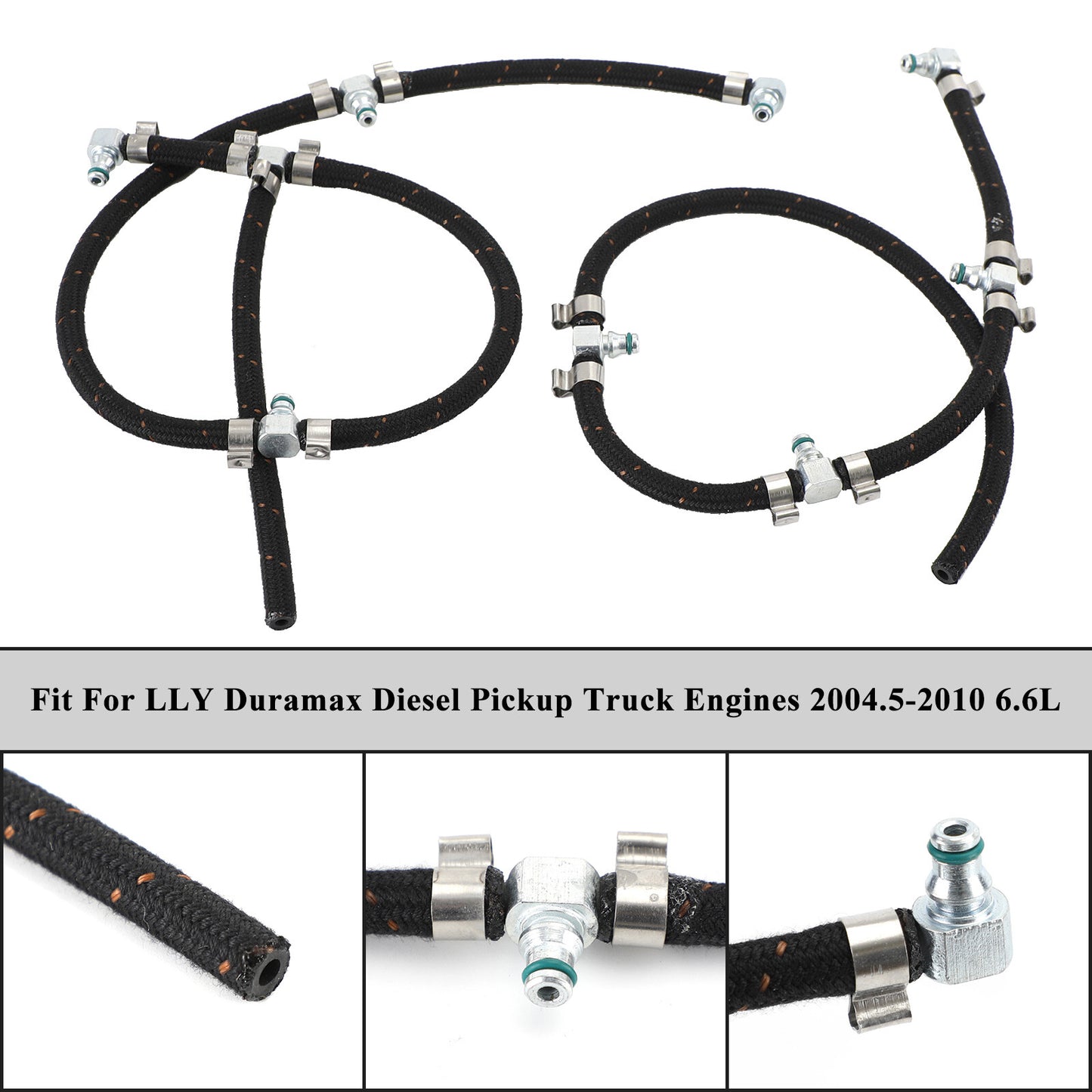 ya 1 8.5.2 Fuel Injector Return Line Kit for Duramax 2004-2010 6.6L Diesel Truck Engines