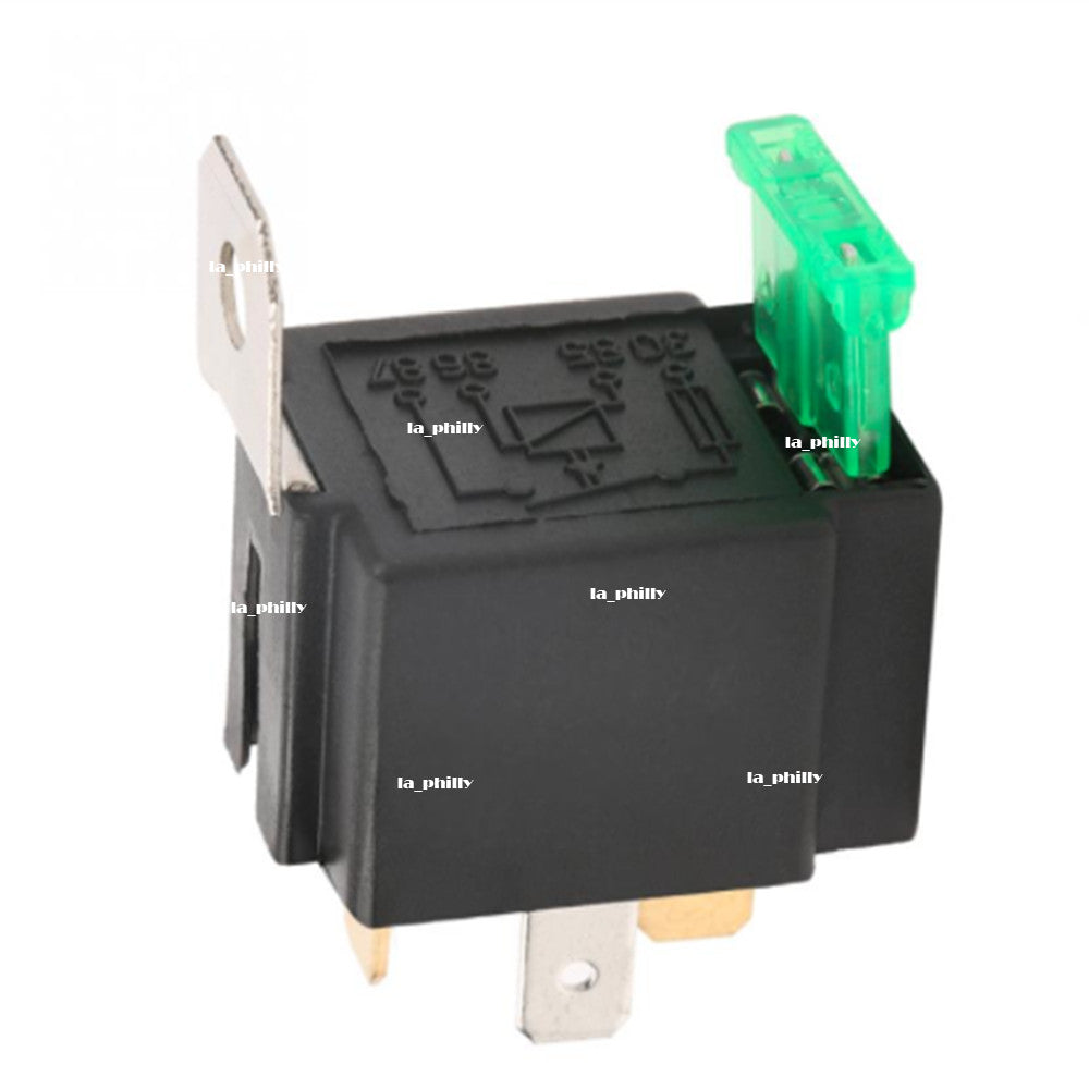 ya 1 7.4 Car 30A 12V Open On/Off 4-Pin Normally Contacts Fused Relay With Metal Bracket