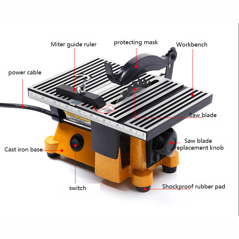 ya 26 Electric Table Saw Steel Polishing Cutting Tool Aluminum Circular Saw Blade
