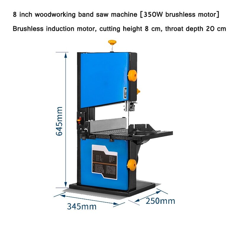 ya 26 8 Inch Woodworking Band Saw Machine Desktop Electric Wire Saw Machine 350W