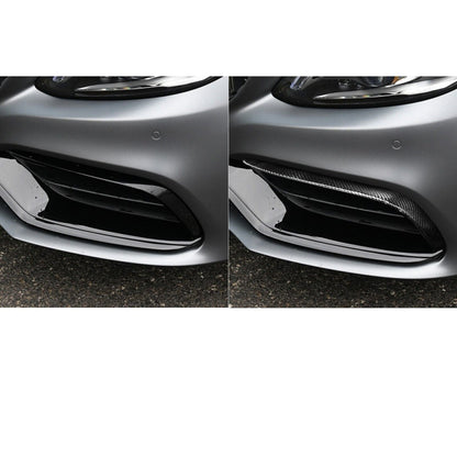 ya 10 10.28 for Benz W205 S205 C63S AMG Carbon Fiber Front Bumper Spoiler Air Intake Co
