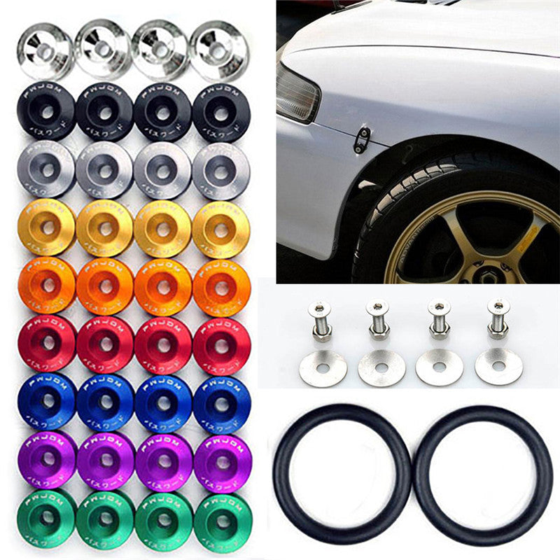 ya 5 8.7 Pack Aluminum JDM Quick Release Fasteners Bumper for Car Trunk Fender Hatch Cover