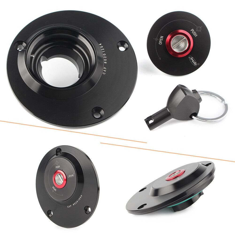 ya 2 6.30 for Yamaha FZ1 FZ6 YZF600 1000 R1 R6 YSR50 Black Moto Fuel Gas Tank Cap w/key