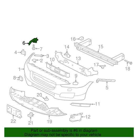 ya 4 6.17.2 Front Bumper Clip Support Mount Holder Bracket for Jaguar XF 2016-2023