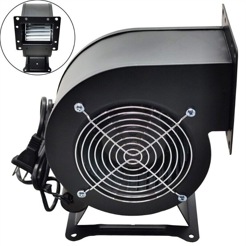 110V Small Multi-blade Centrifugal Fan Centrifugal Blower with Support Base 120W