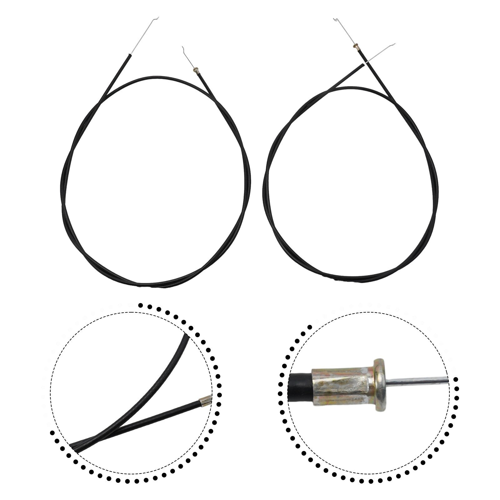 ya 14 2PCS Cable Throttle Control Cable Garden Tool Parts 