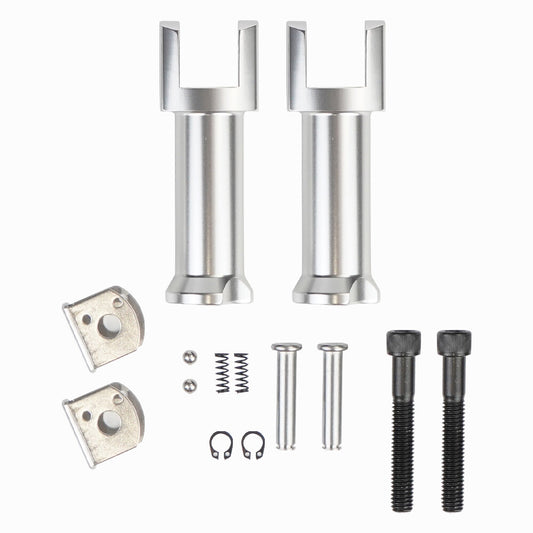 ya 11 6.8 Set Left Right Passenger Footpeg supports for Harley-Davidson Softail 18-23 Silver