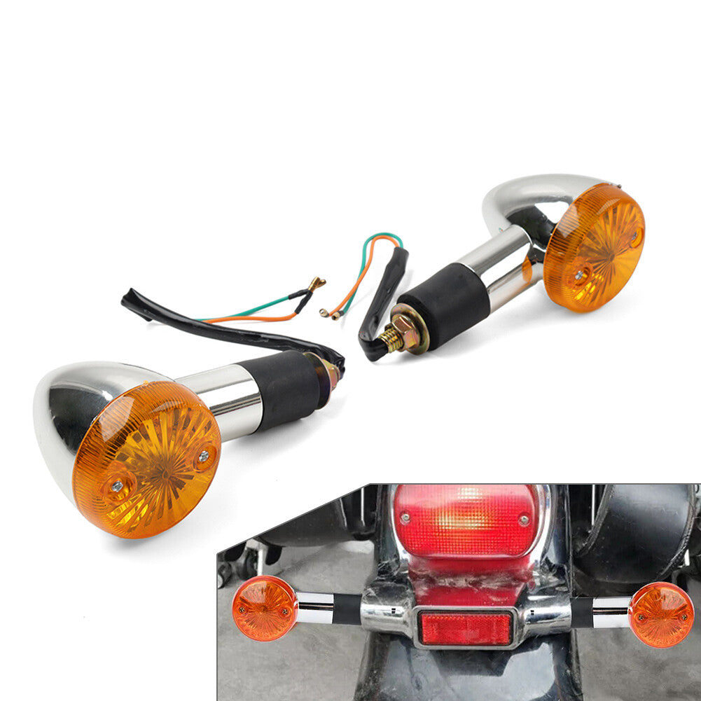 ya 3 6.25 2x Amber Turn Signal Lights 10mm for Suzuki Boulevard C109R C50 C90 S 40