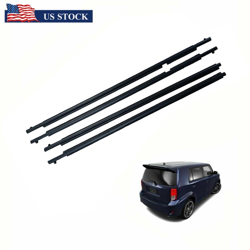 ya 3 6.23 Car Belt Molding Weatherstrip Front&Rear L&R Set for Toyota for SCION XB 75710-12820