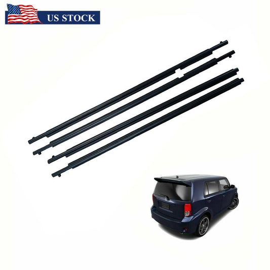 ya 3 6.23 Car Belt Molding Weatherstrip Front&Rear L&R Set for Toyota for SCION XB 75710-12820