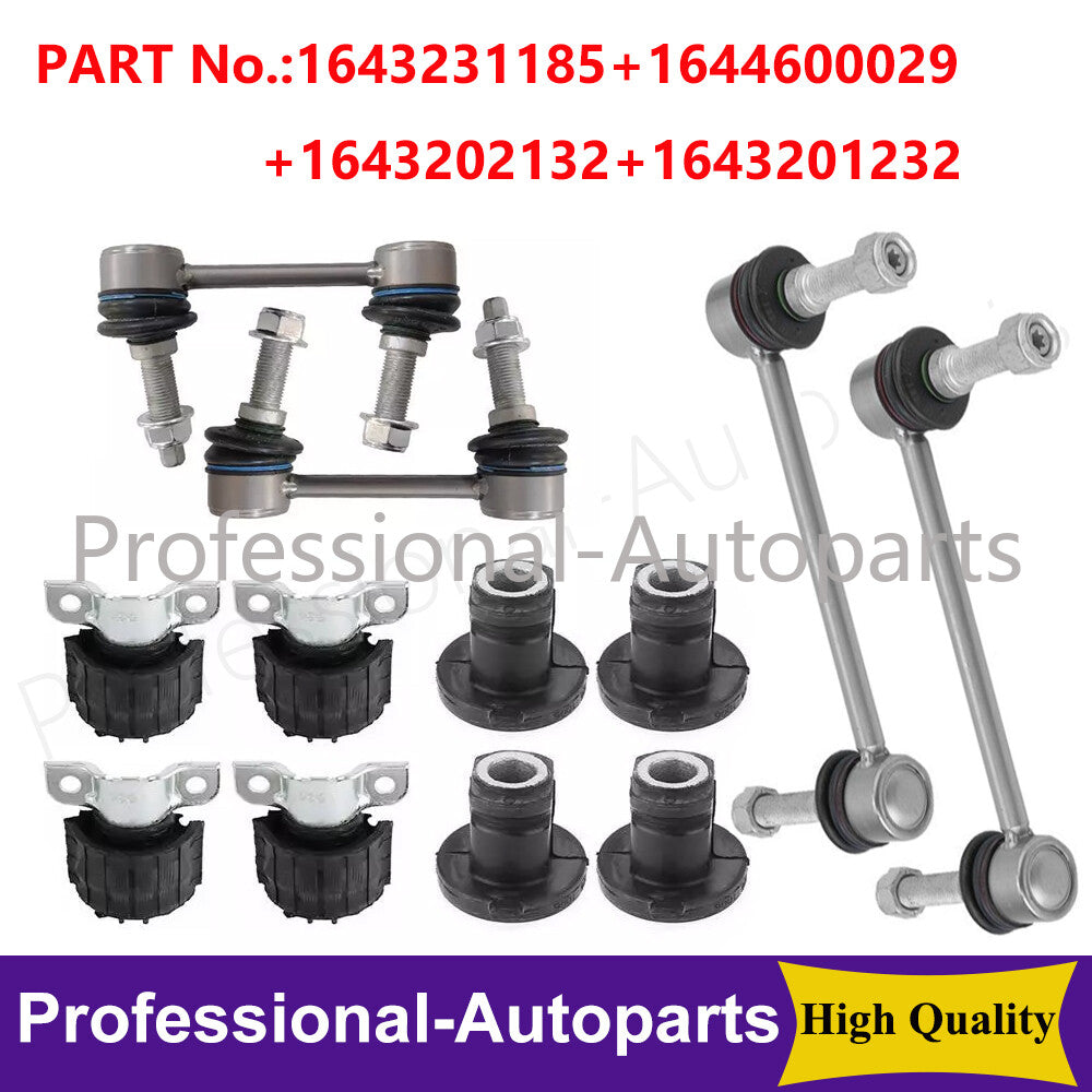 ya 8 5.27.2 12PCS Front Stabilizer Sway Bar Link &Bushing Set for for benz W164 ML GL350/450/550
