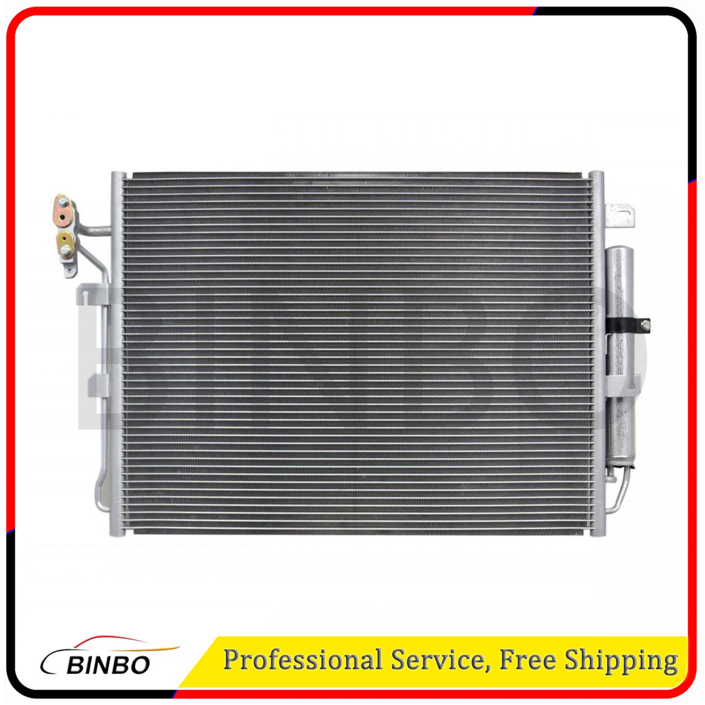 ya 4 6.21 1Pc A/C Condenser w/ Receiver Drier for Land Rover LR3 LR4 V6 4.0L V8 4.4L 5.0L