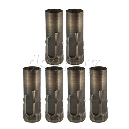 ya 14 60 Pieces Bronze Chandelier Light Covers Sleeves 25x80mm for E14 Socket