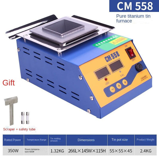 CM-558 Digital Square Tin Stove 300w Melt Tin Solder Stove Lead-free Solder Pot