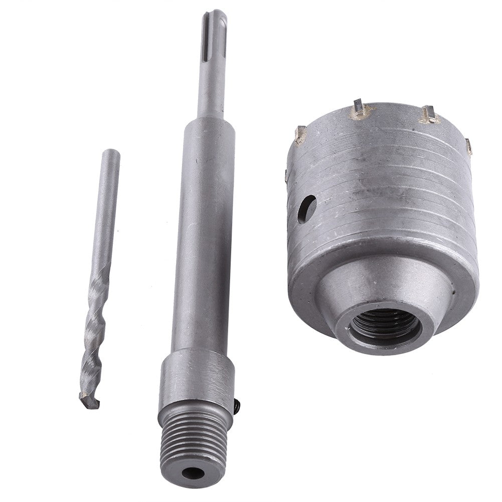 ya 25 65mm Concrete Drill Bit Wall Hole Saw Cutter Set Brick Cement Stone 200mm