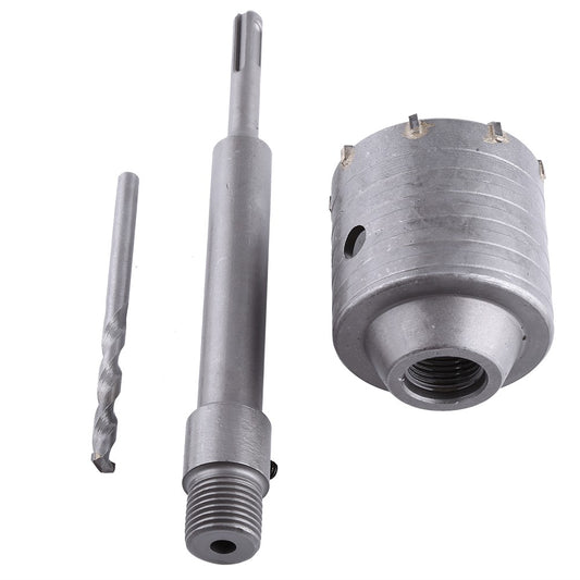 ya 25 65mm Concrete Drill Bit Wall Hole Saw Cutter Set Brick Cement Stone 200mm