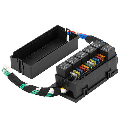 ya 5 8.7 11-Way Relay Fuse Box Kit 12V 40A W/6 Relays And 11 Fuses For Car Trunk Marine