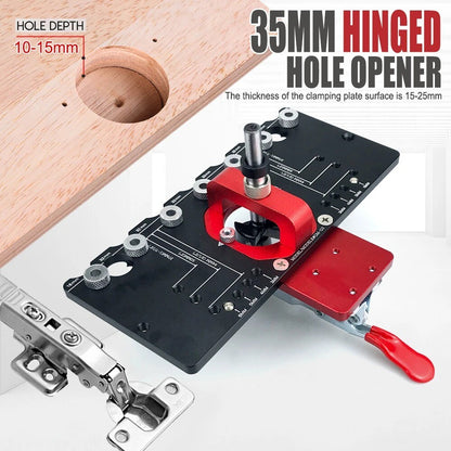 ya 26 35 mm Concealed Hinge with Clamp Aluminum Drill Guide 3-6 mm Hinge Offset