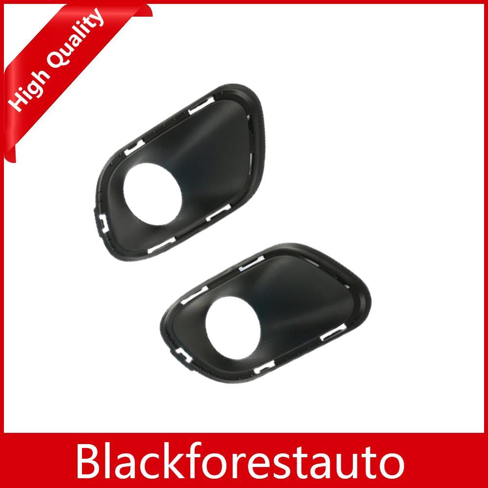 ya 13 5.27.2 2Pcs Front Left & Right Bumper Fog Light Bezel for Jeep Cherokee 2014-2015 Black