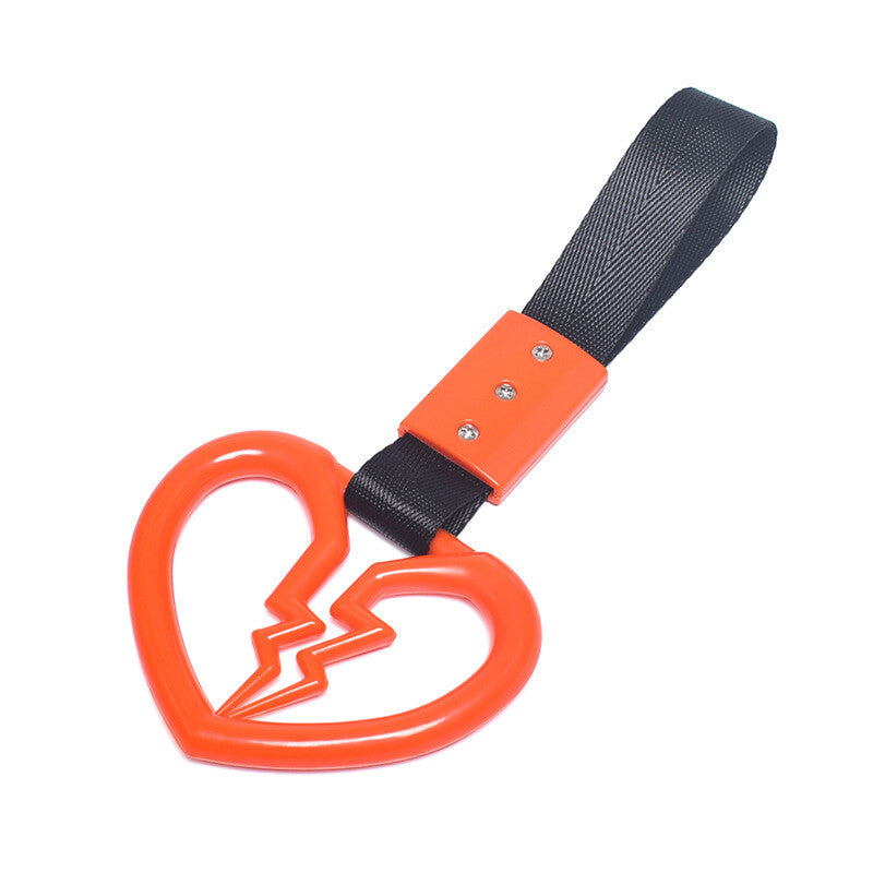 ya 12 10.30 1*Devil Broken Heart Ring Train Bus Handle Strap Charm Tool Car Tsurikawa