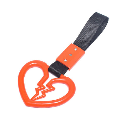 ya 12 10.30 1*Devil Broken Heart Ring Train Bus Handle Strap Charm Tool Car Tsurikawa