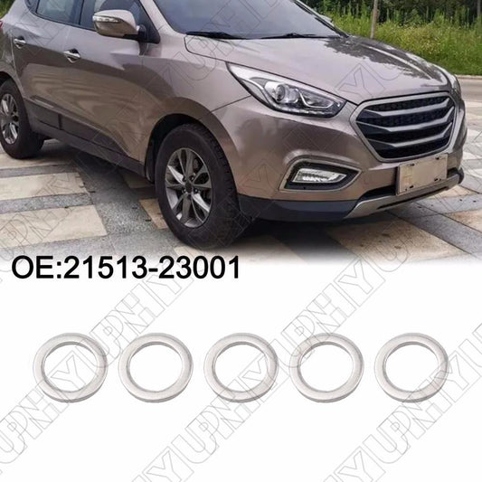 ya 5 6.15.2 5Pcs Engine Oil Drain Plug Gaskets 21513-23001 for Hyundai Accent for Kia Optima Rio