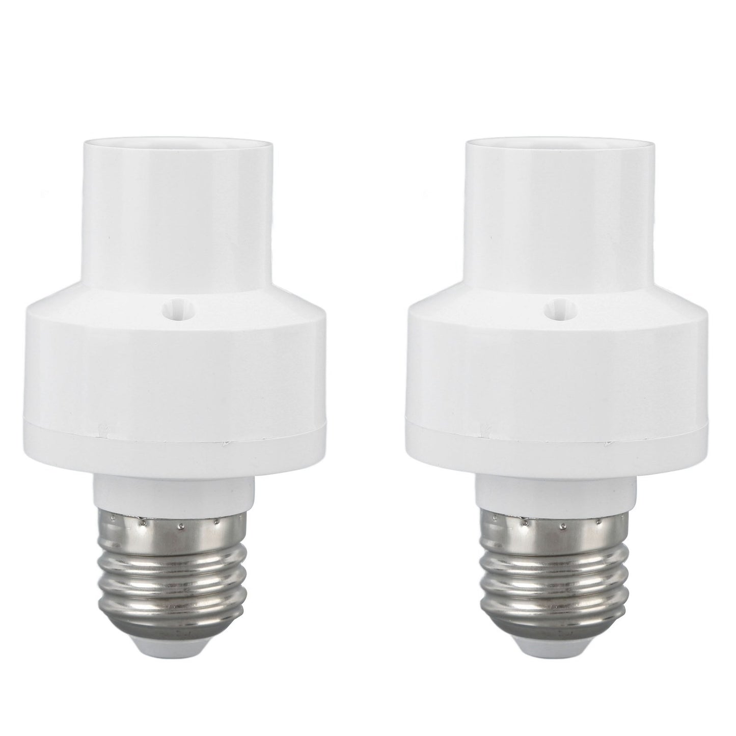 ya 14 ? White 2PCS Smart Light Bulb Socket Wireless Control Lamp Holder Voice
