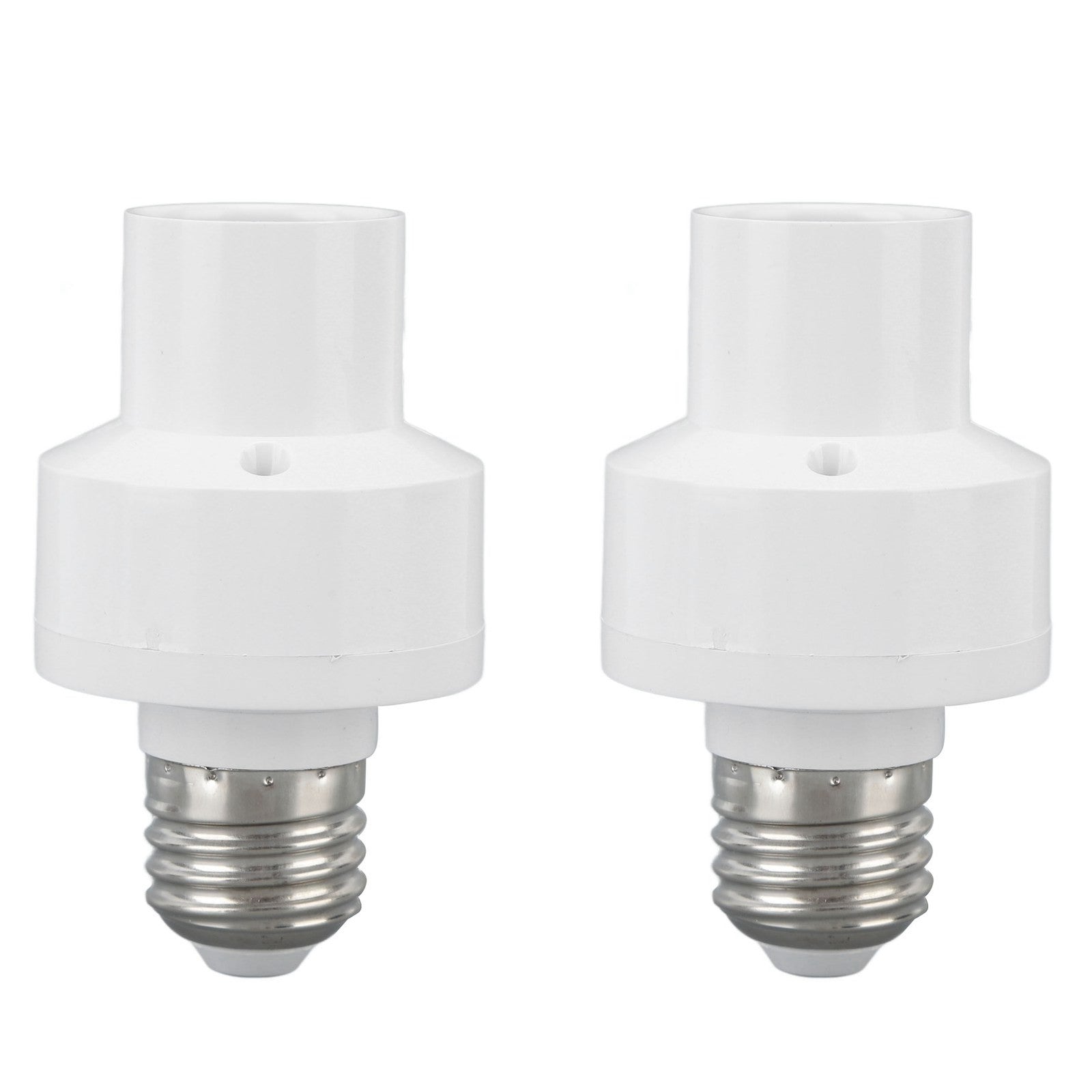 ya 14 ? White 2PCS Smart Light Bulb Socket Wireless Control Lamp Holder Voice