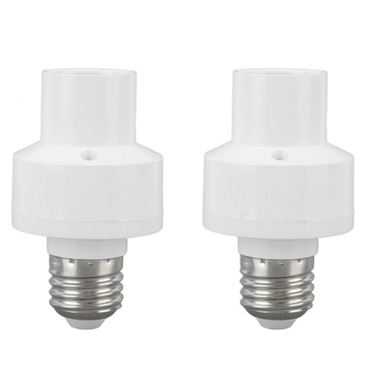 ya 14 ? White 2PCS Smart Light Bulb Socket Wireless Control Lamp Holder Voice