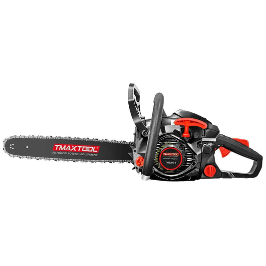 ya 28 62cc 2-in-1 Gas Chainsaw 20+16 Bar 2-Stroke Engine Black for Pruning Limbing
