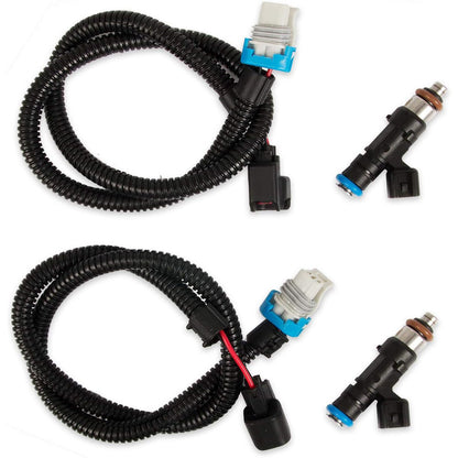 ya 5 8.7 2pcs Fuel Injectors w/ Harness For 11-14 for Polaris Ranger XP 800 Ranger 800