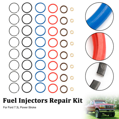 ya 1 8.12 baidi 8PCS Fuel Injector Repair Kit XC3Z9229AB for 7.3L Power Stroke CM5010