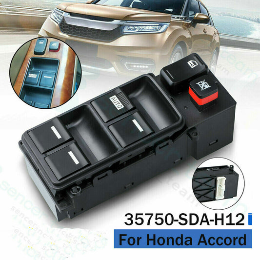 ya 1 8.5.1 Master Window Switch 35750-SDA-H12 for Honda Accord Driver Side 2003-2007 4 Door