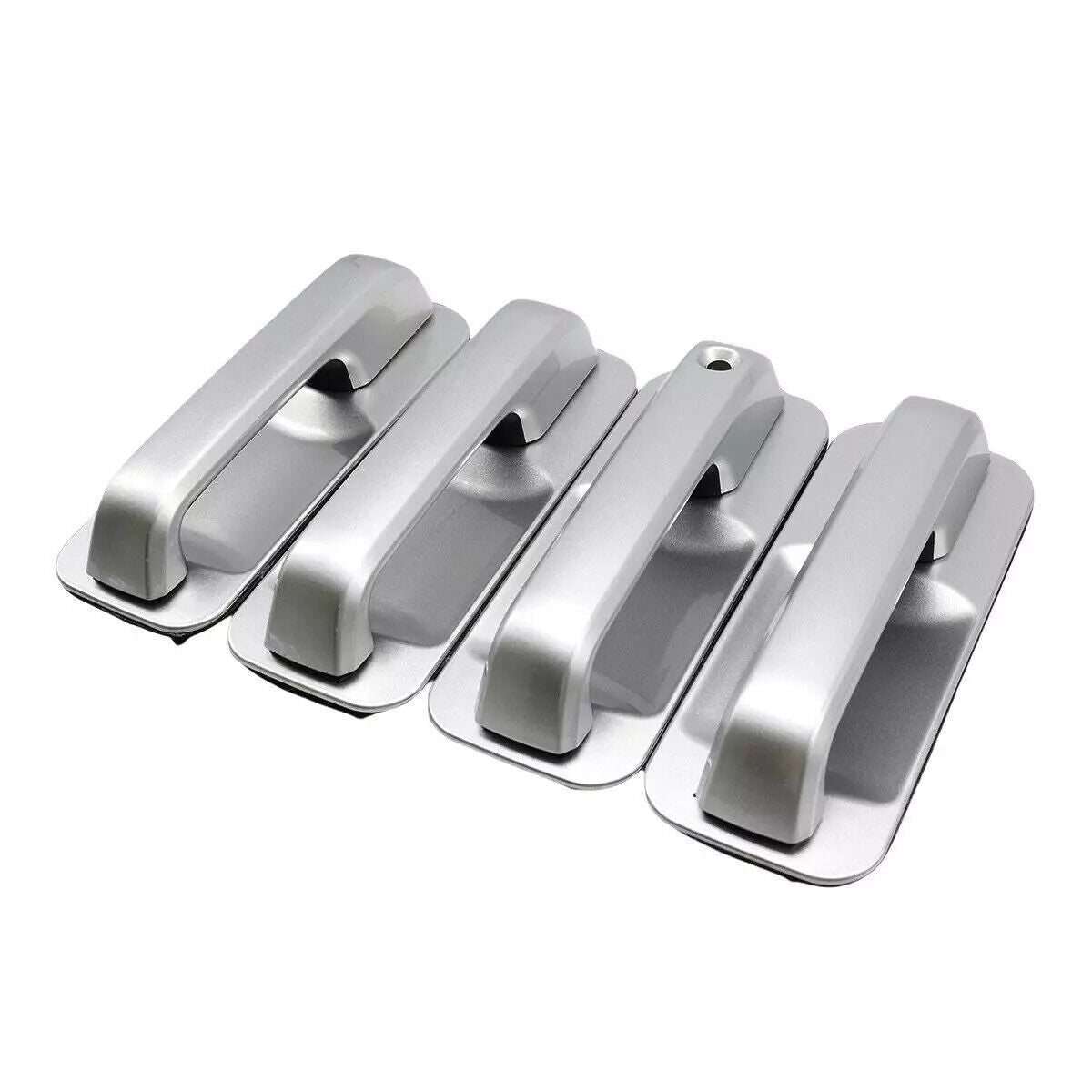 ya 5 8.7 Silver Door Handles Front & Rear Set 4Pcs Fits 2017-2020 for Ford F-250 F-350
