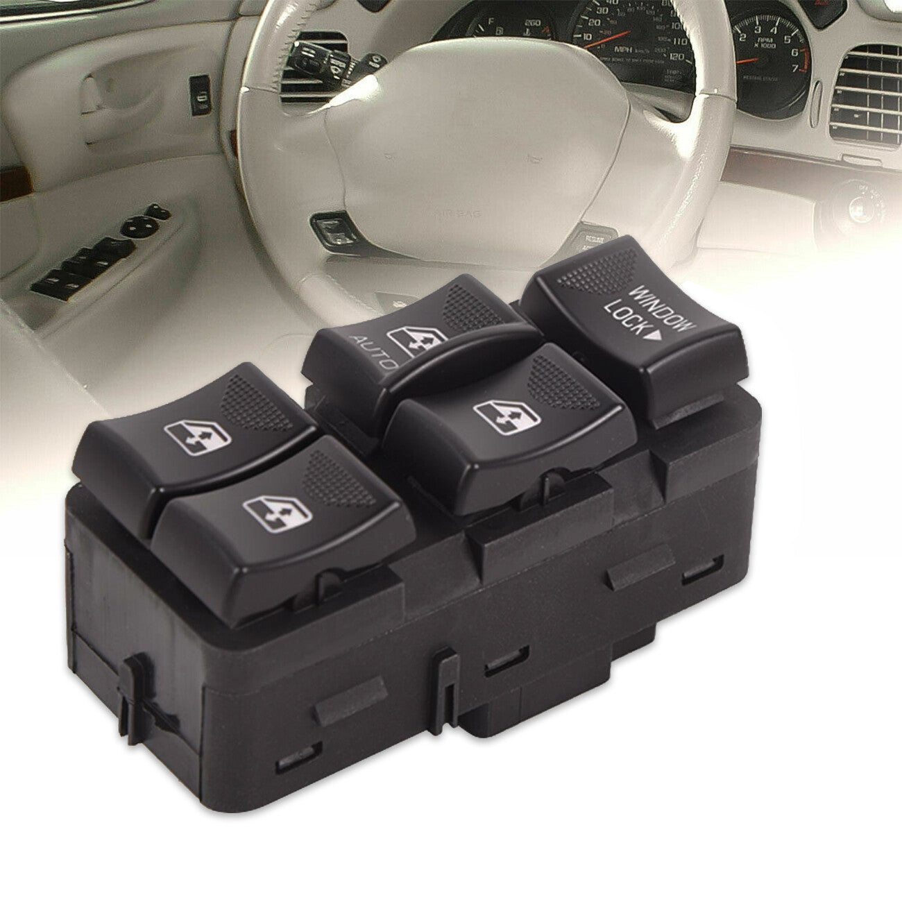 ya 1 8.5.2 for Chevy Impala 3.8L 3.4L 2000-2005 Master Window Switch Front LH LEFT 10283834