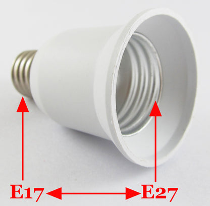 ya 14 50x E17 Male To E26/E27 Lampholder Bulbs Converter Candelabra Light Base Socket