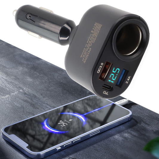 ya 1 7.7 Versatile Car for Charger with 3 USB Ports for Fast and Convenient Charging