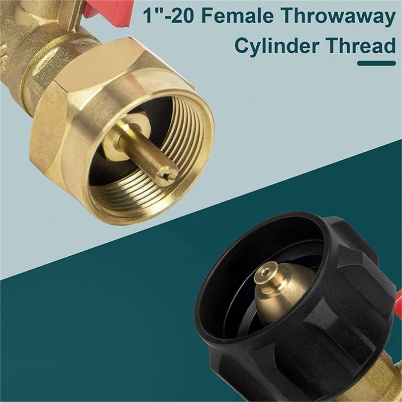 ya 14 Propane Adapter Fast and Safe Propane Bottle Inflator with Night Glow Gauge