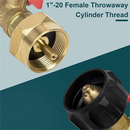 ya 14 Propane Adapter Fast and Safe Propane Bottle Inflator with Night Glow Gauge