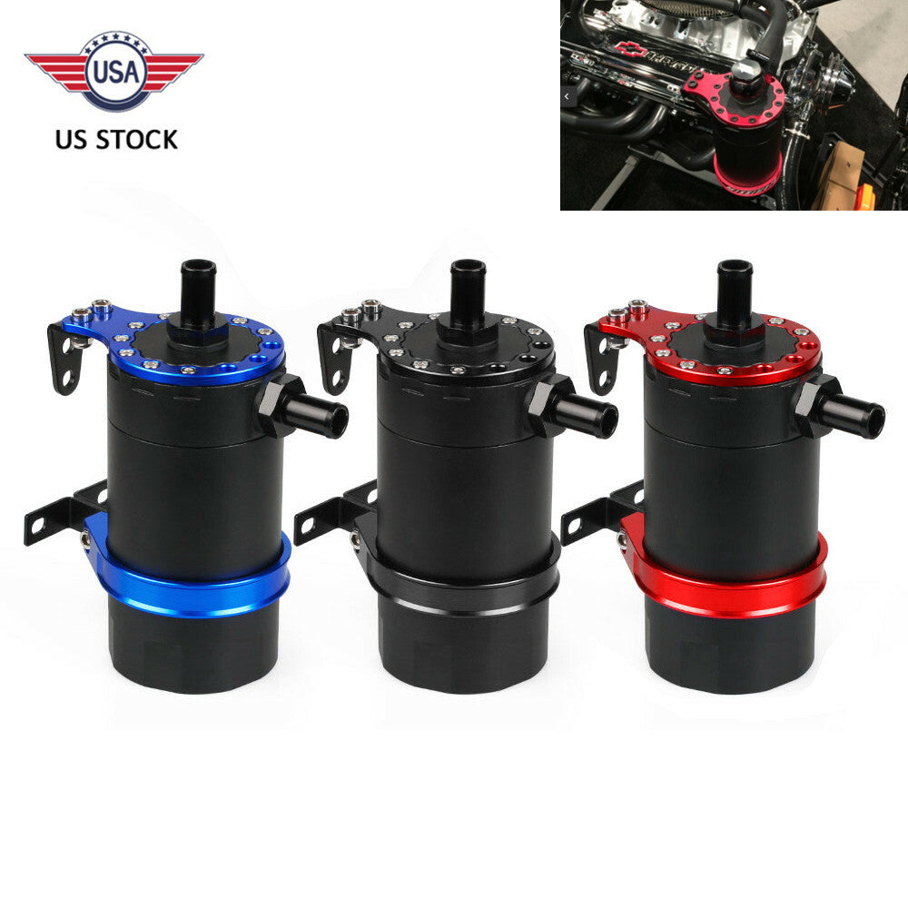 ya 27 6.21 Baffled Billet Oil Catch Can Universal Reservoir Turbo Aluminum Oil Catch Tank