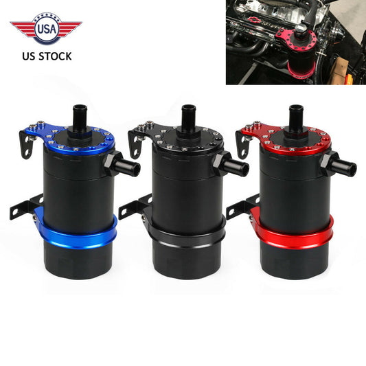 ya 27 6.21 Baffled Billet Oil Catch Can Universal Reservoir Turbo Aluminum Oil Catch Tank