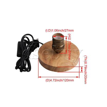 ya 14 2 Pieces Bronze E27 Socket Lamp Holder Fitting Light Lamp Fixing Base for Home