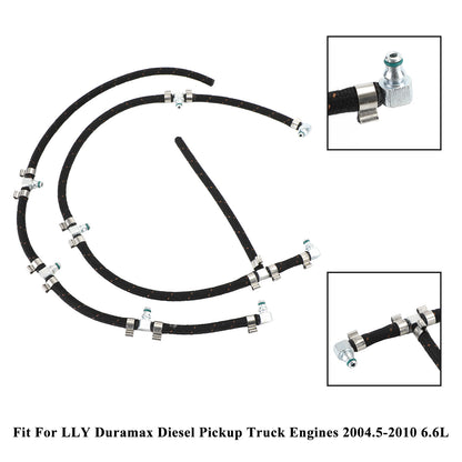 ya 1 8.12 baidi Fuel Injector Return Line Kit for Duramax 2004-2010 6.6L Diesel Truck Engines