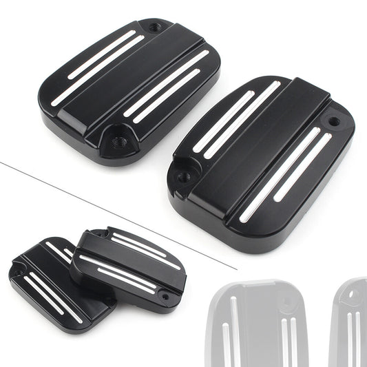 ya 4 6.17.2 Left Right Brake Master Cylinder Cover Cap For CVO Street Glide FLHXSE2 2011