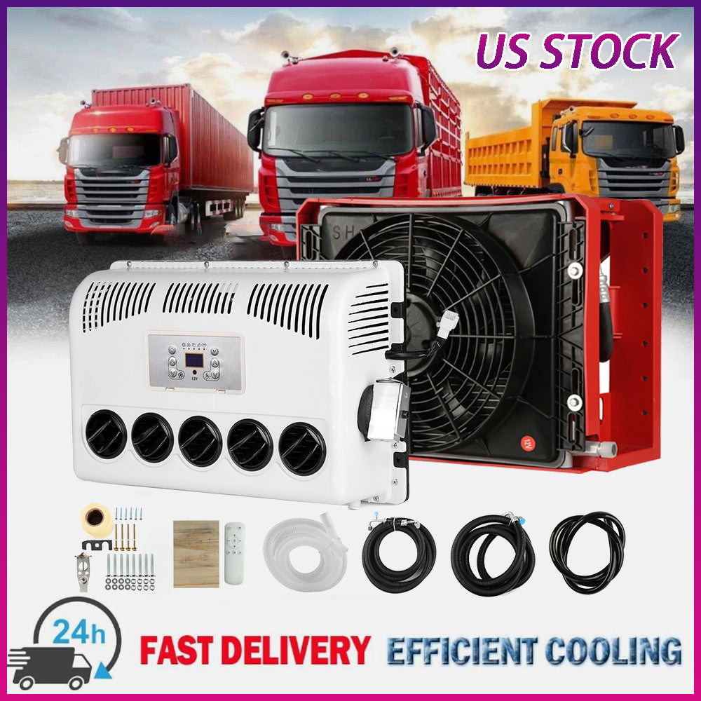 ya 1 7.7 12V Caravan Split A/C Bus Air Conditioning For Truck Engineering Air Conditioner