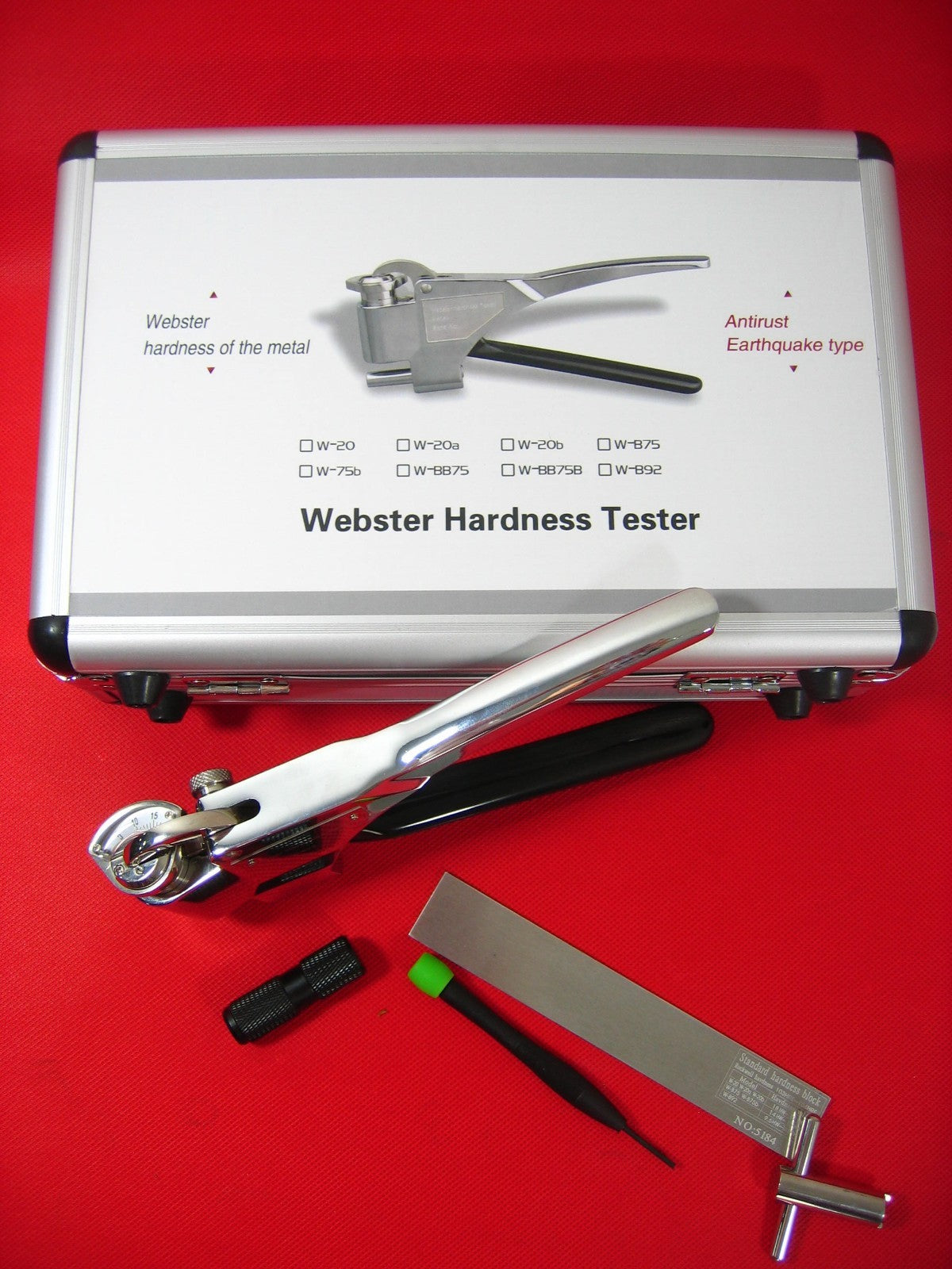 ya 25 W-20 Webster Hardness tester for Aluminum Alloy Metal Durometer 0.6-6mm