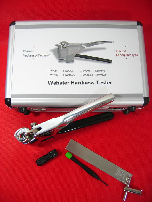 ya 25 W-20 Webster Hardness tester for Aluminum Alloy Metal Durometer 0.6-6mm